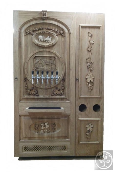 Faragott borhűtő panel faragott borhűtő panel cnc fafaragás