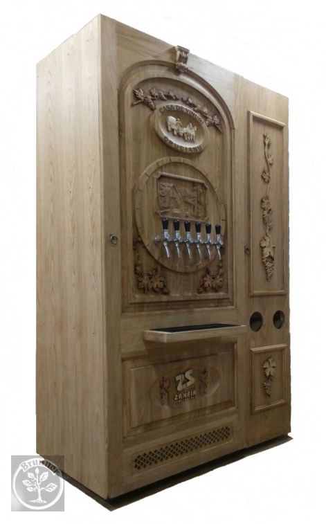 Faragott borhűtő panel gépi cnc fafaragás borhűtő panel